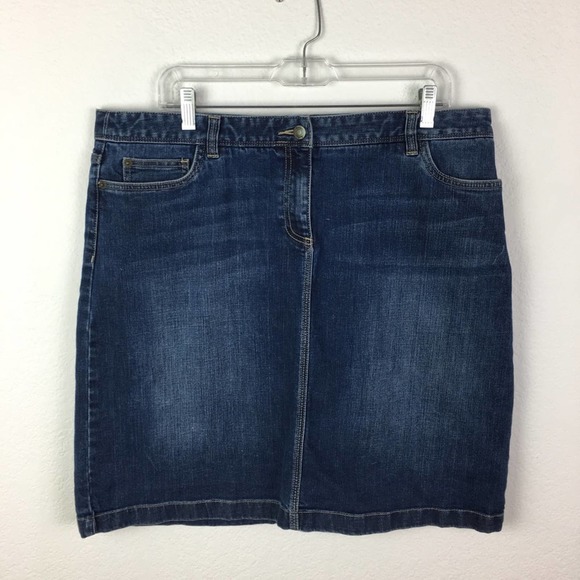 Boden Denim Skirt - Blue - Picture 1 of 7